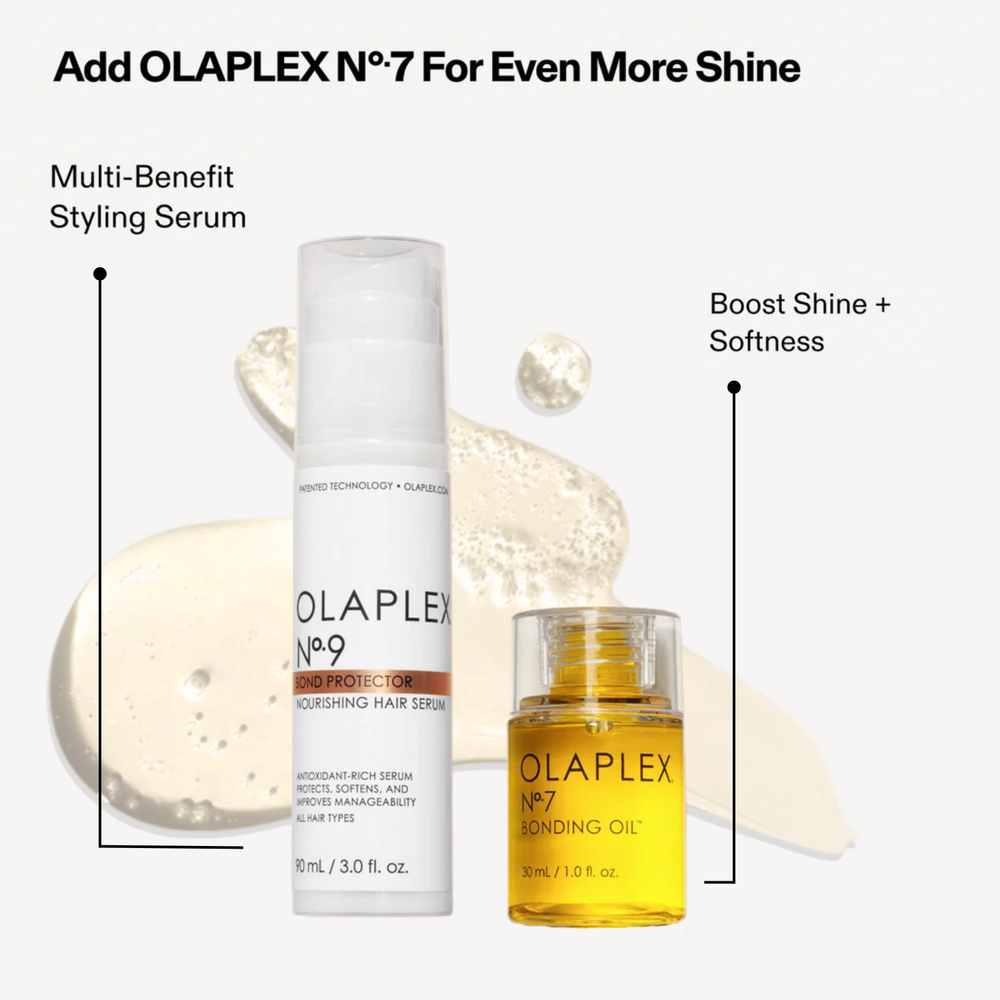 Flacon Olaplex Nº 9 Bond Protector – sérum léger protecteur chaleur et brillance