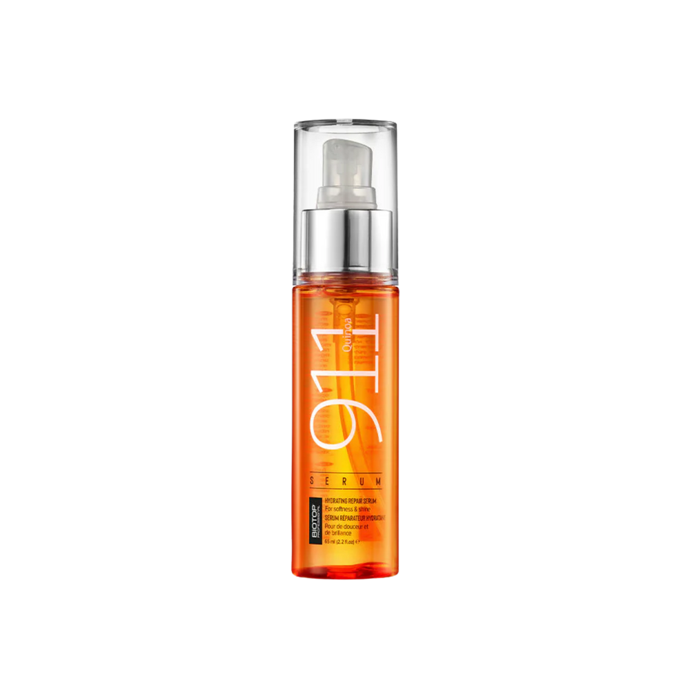 Flacon du sérum 911 Quinoa de Biotop Professional – sérum sans rinçage pour cheveux lisses, brillants et protégés