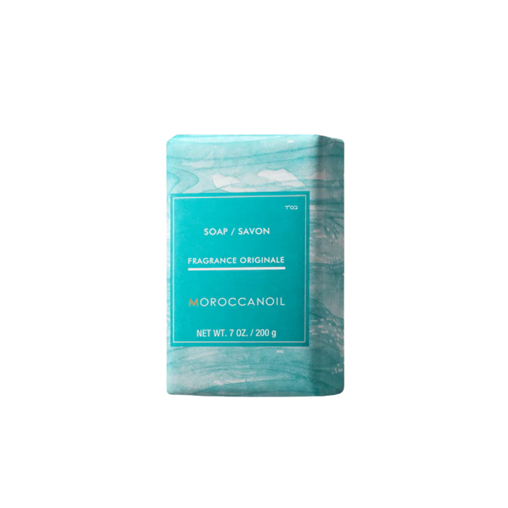 Savon en barre Moroccanoil Body Fragrance Originale 200 g, soin corporel hydratant à l’argan

