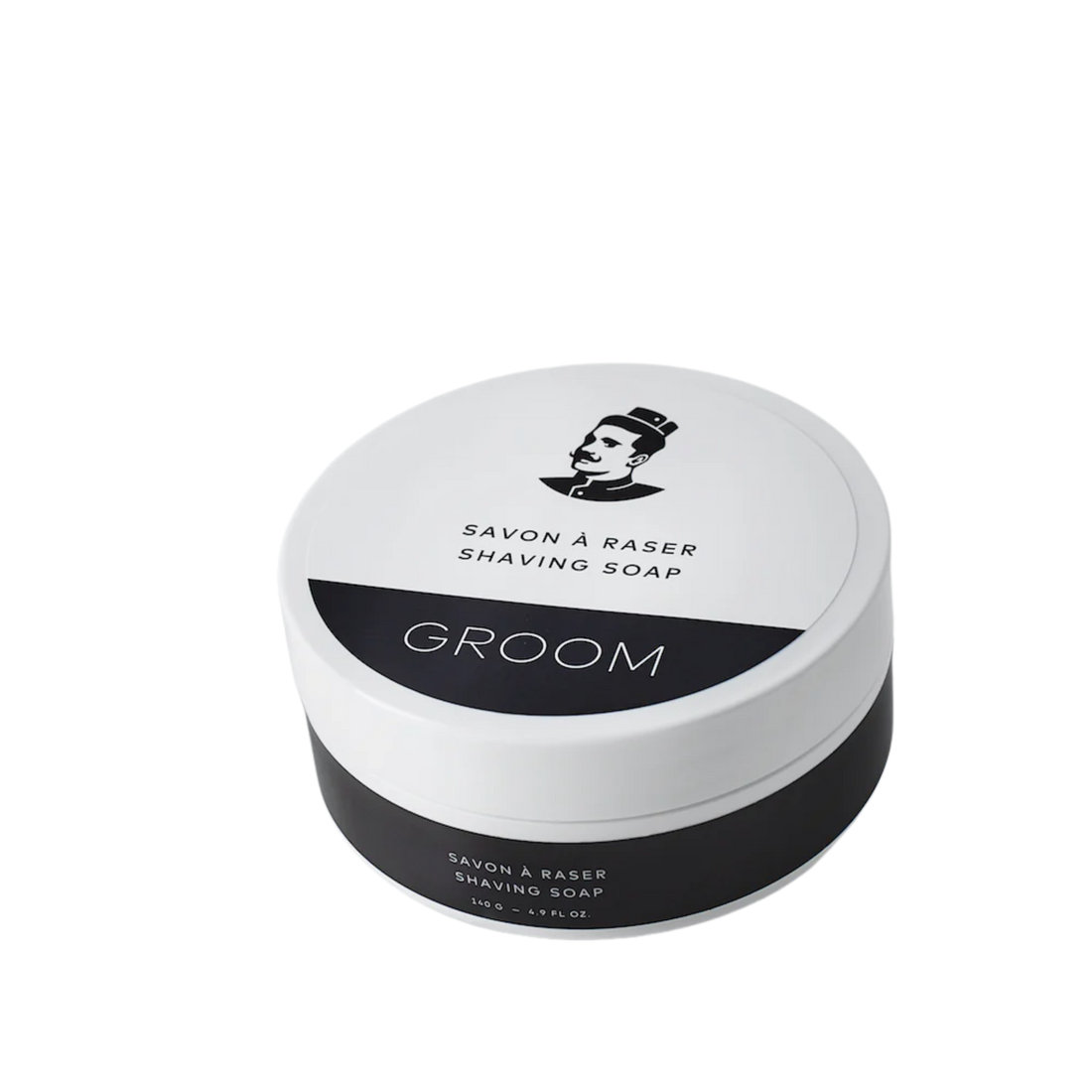 Savon à raser Groom 120 g, barre artisanale nourrissante, texture onctueuse, parfum naturel de pin, sauge et genévrier

