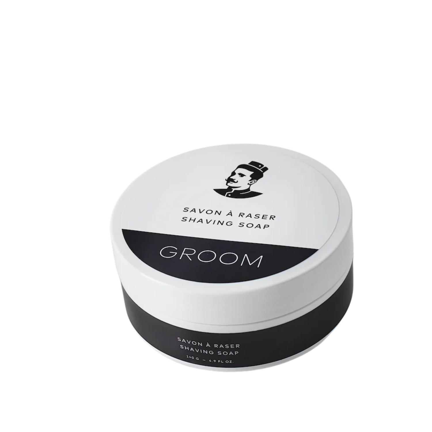 Savon à raser Groom 120 g, barre artisanale nourrissante, texture onctueuse, parfum naturel de pin, sauge et genévrier

