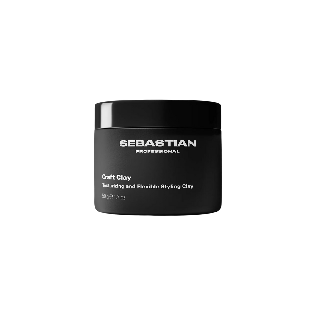 Sebastian Professional Craft Clay argile coiffante texturisante flexible pour cheveux, fini mat, définition et mouvement.