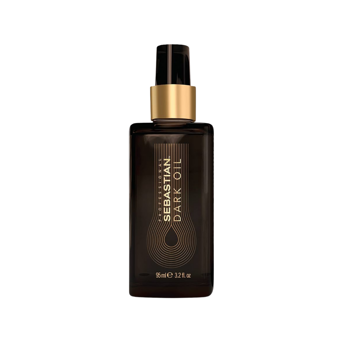 Flacon de 30 ml de Sebastian Dark Oil, huile de coiffage légère enrichie en huiles essentielles.

