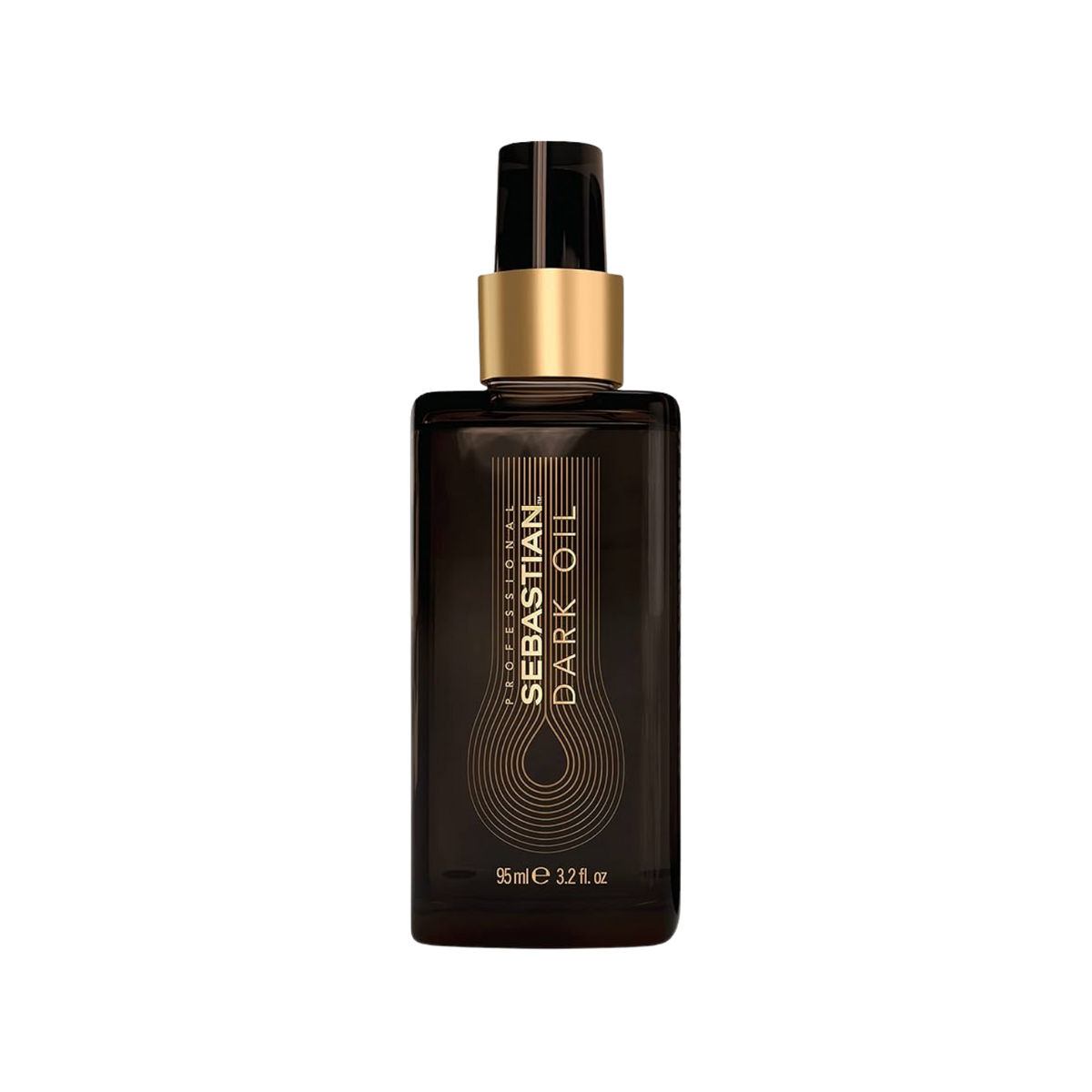 Flacon de 95 ml de Sebastian Dark Oil, huile de coiffage légère enrichie en huiles essentielles