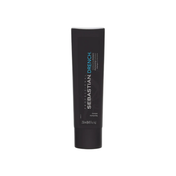 Flacon 33,8 oz de Sebastian Drench Moisturizing Shampoo – shampooing hydratant professionnel pour cheveux secs.

