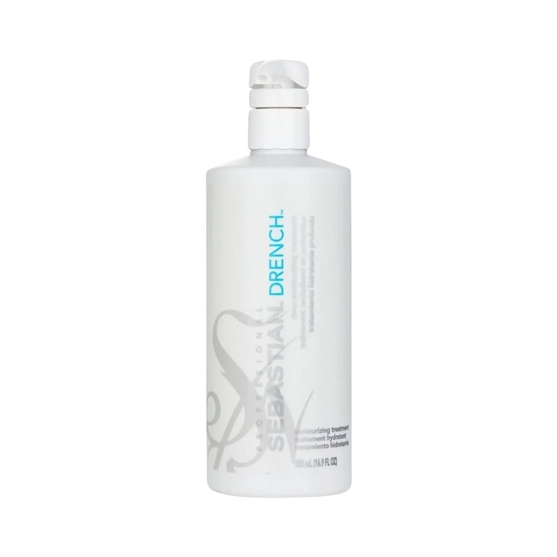 Pot de Sebastian Drench Treatment, masque hydratant pour cheveux secs et frisés.

