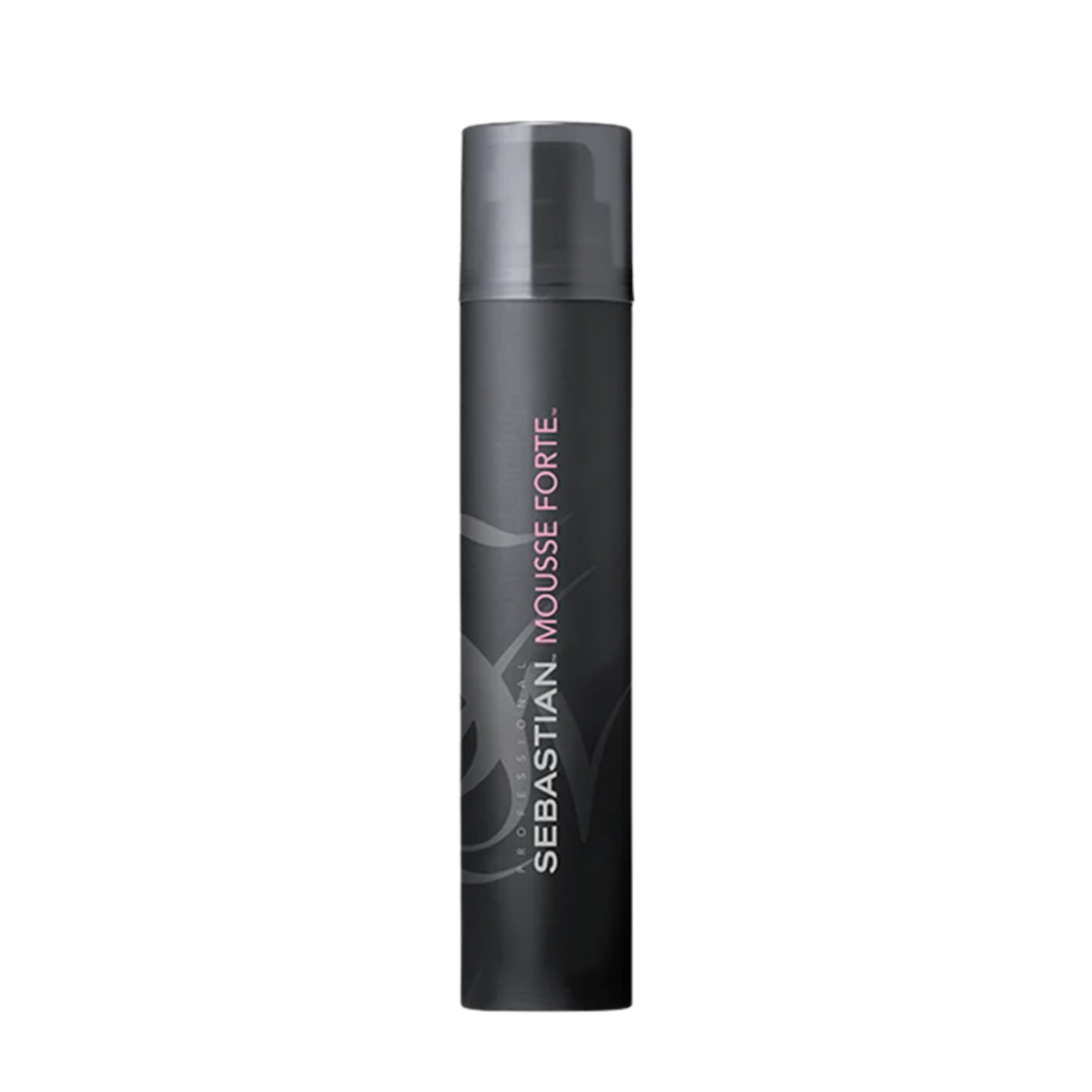 Flacon de 200 ml de Sebastian Mousse Forte, mousse coiffante professionnelle pour tenue forte et volume.