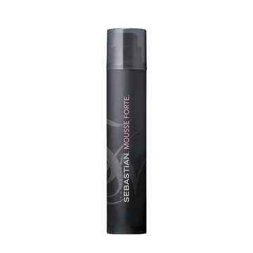 Flacon de 200 ml de Sebastian Mousse Forte, mousse coiffante professionnelle pour tenue forte et volume.