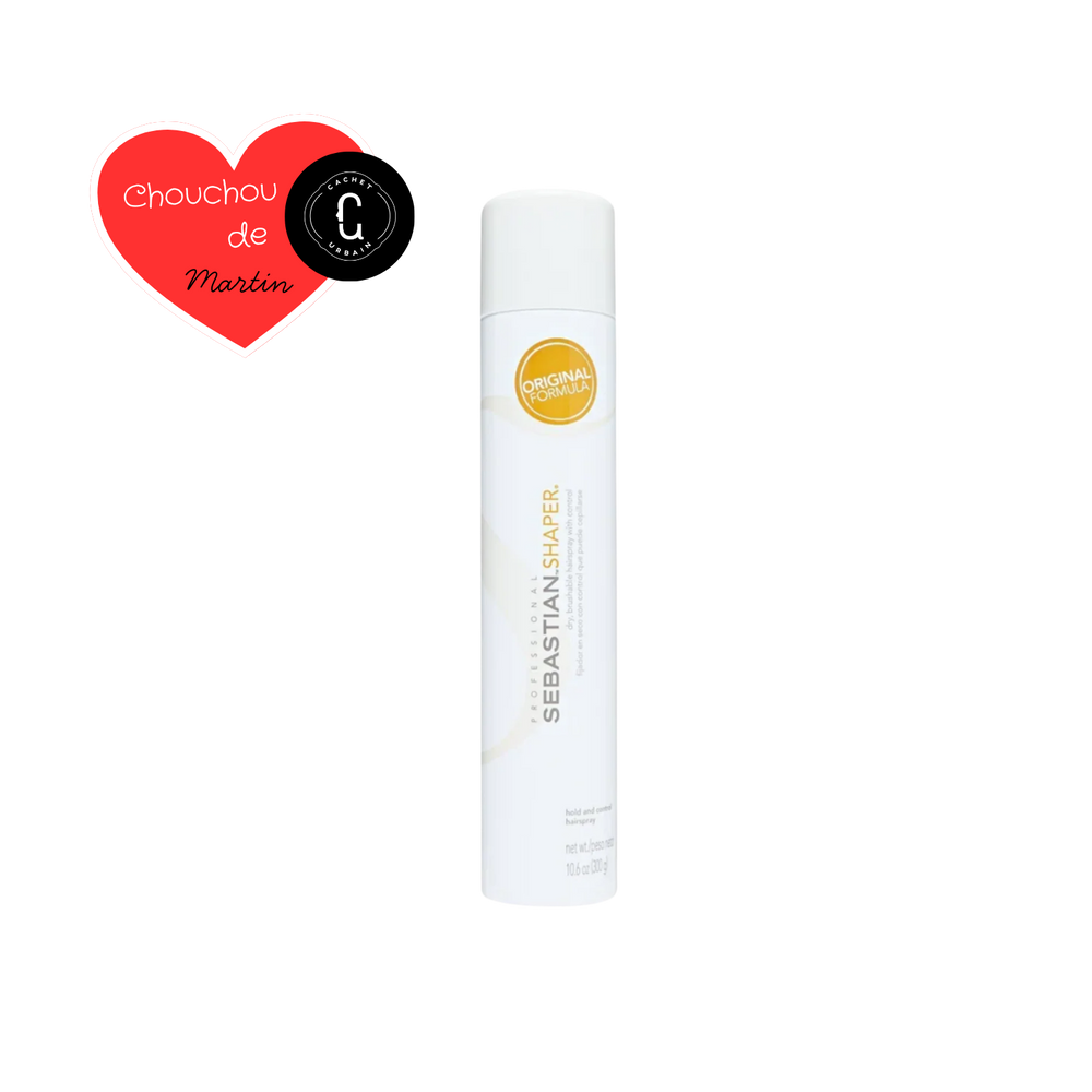 Canette de Sebastian Shaper, laque professionnelle fixation moyenne, finition satinée et brossable.