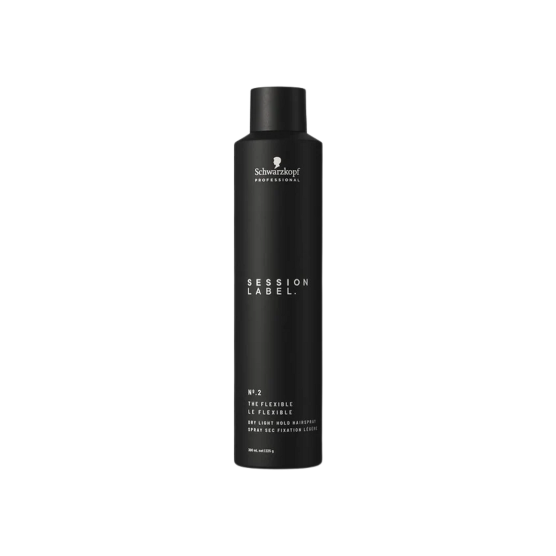 Flacon Schwarzkopf Session Label Le Flexible, spray fixant léger professionnel