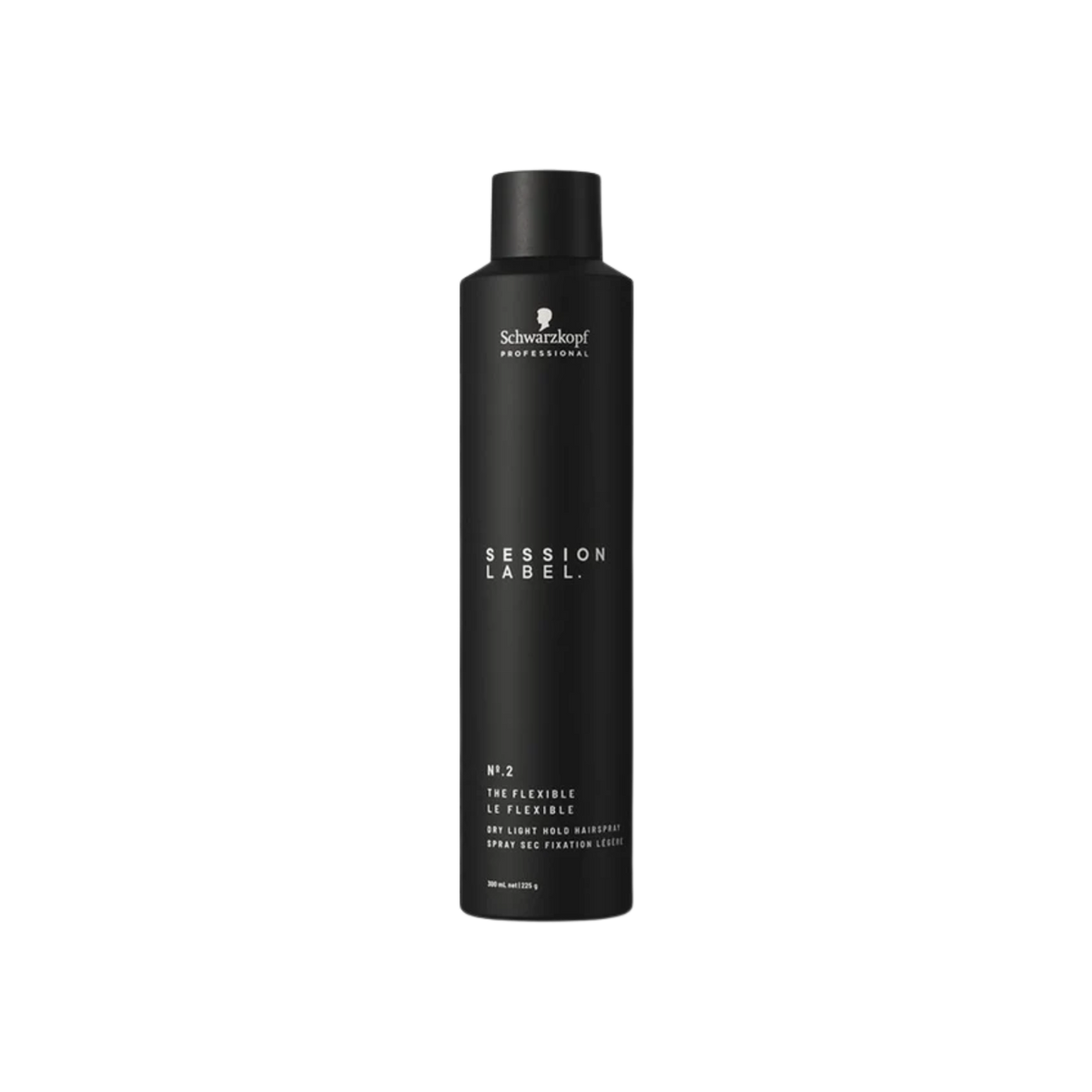 Flacon Schwarzkopf Session Label Le Flexible, spray fixant léger professionnel