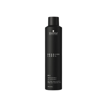 Flacon Schwarzkopf Session Label Le Flexible, spray fixant léger professionnel