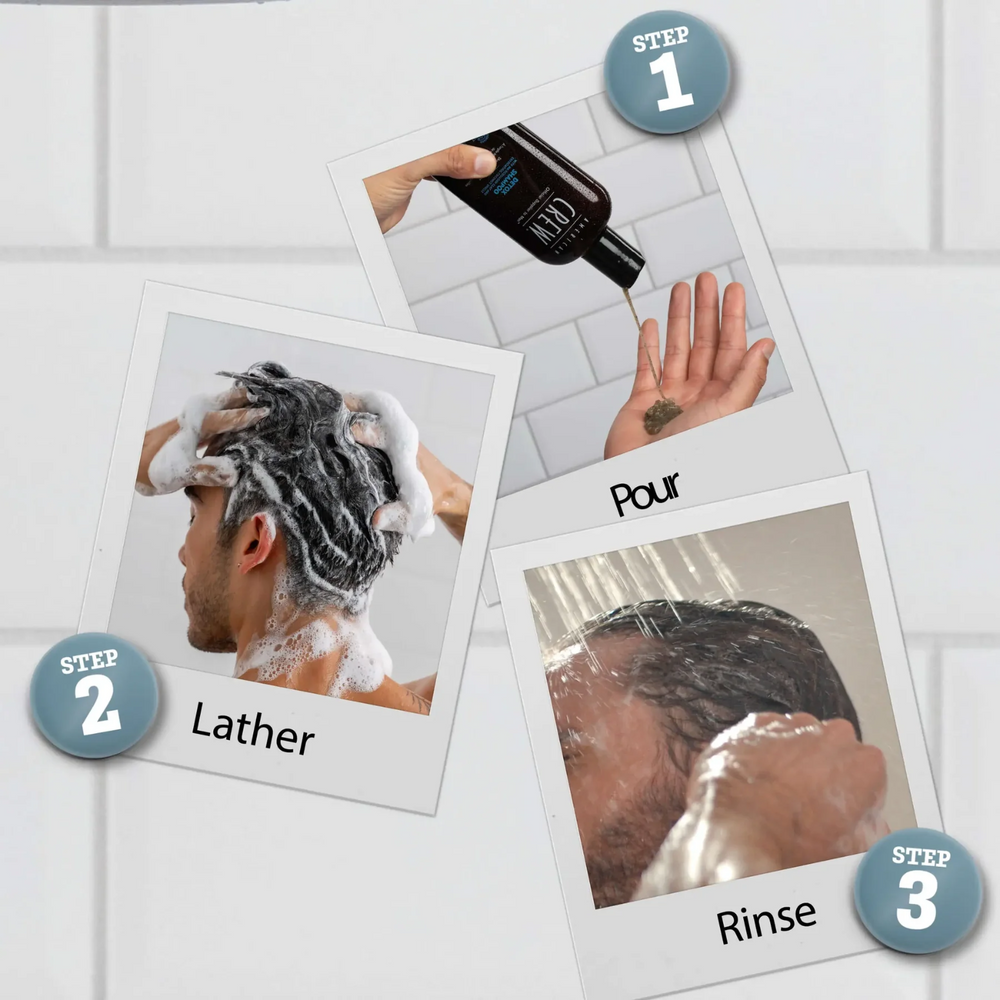 Bouteille de Detox Shampoo American Crew pour nettoyage profond du cuir chevelu