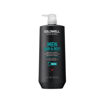 Flacon de 300 ml du shampoing Goldwell Dualsenses Men Hair & Body pour hommes