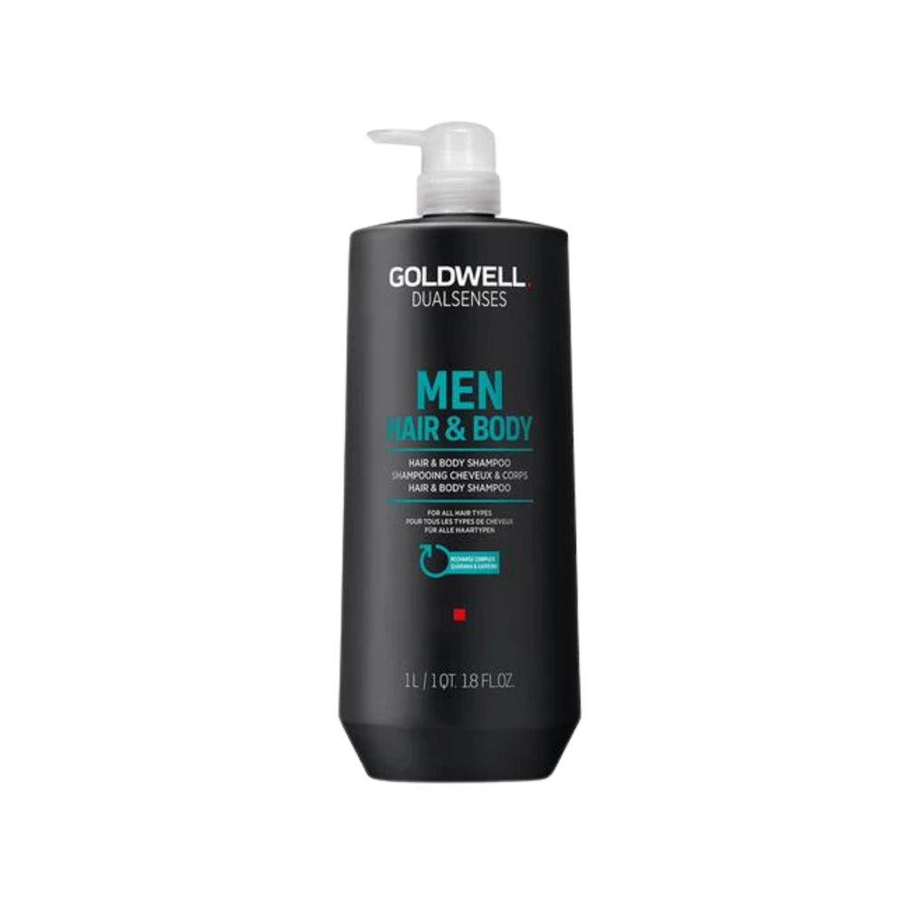 Flacon de 300 ml du shampoing Goldwell Dualsenses Men Hair & Body pour hommes