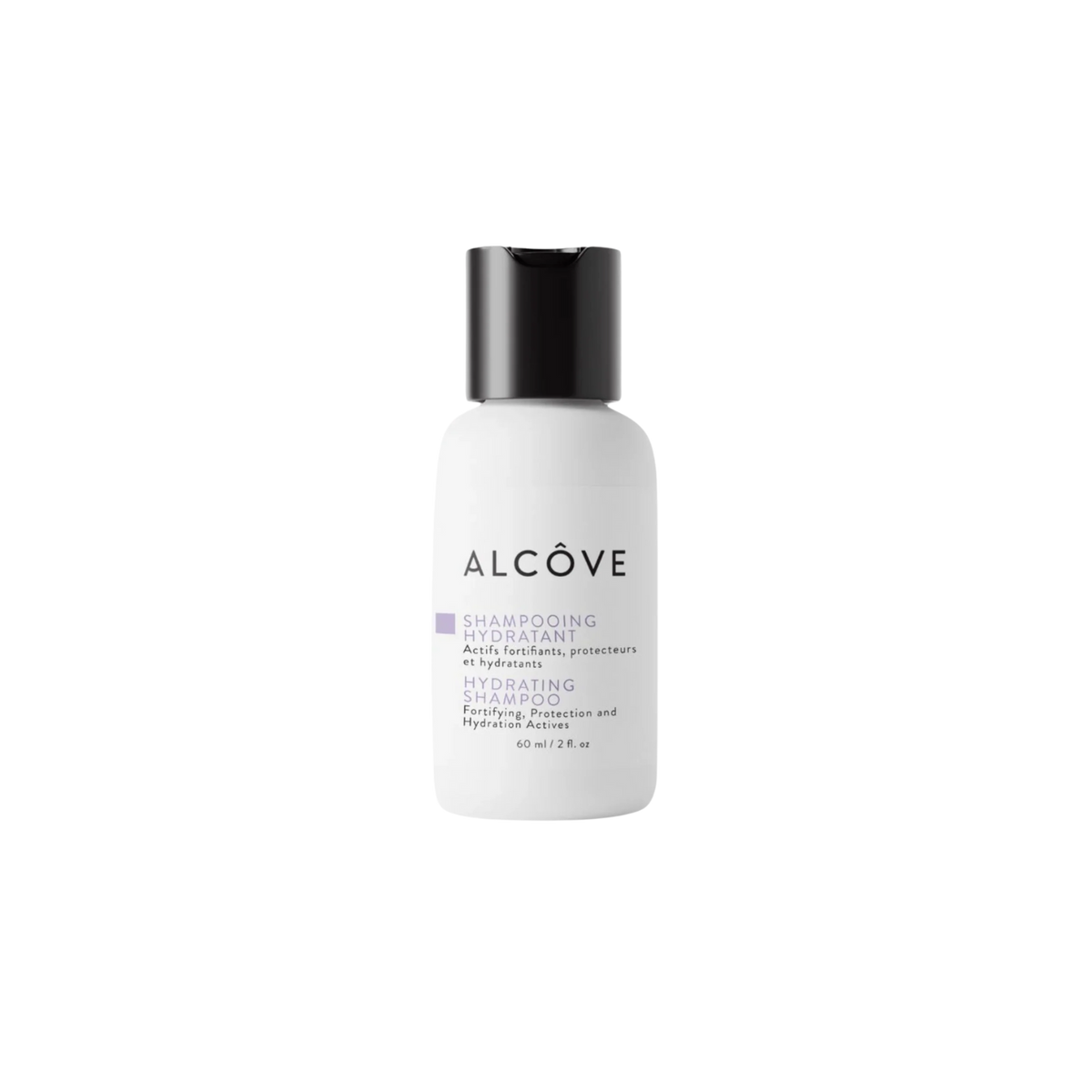 “Bouteille Shampoing Hydratant Alcôve – cheveux hydratés et sans frisottis”