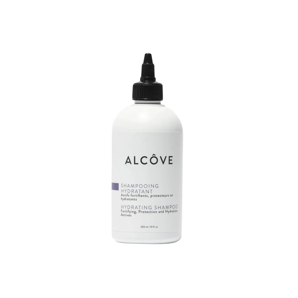 “Bouteille Shampoing Hydratant Alcôve – cheveux hydratés et sans frisottis”