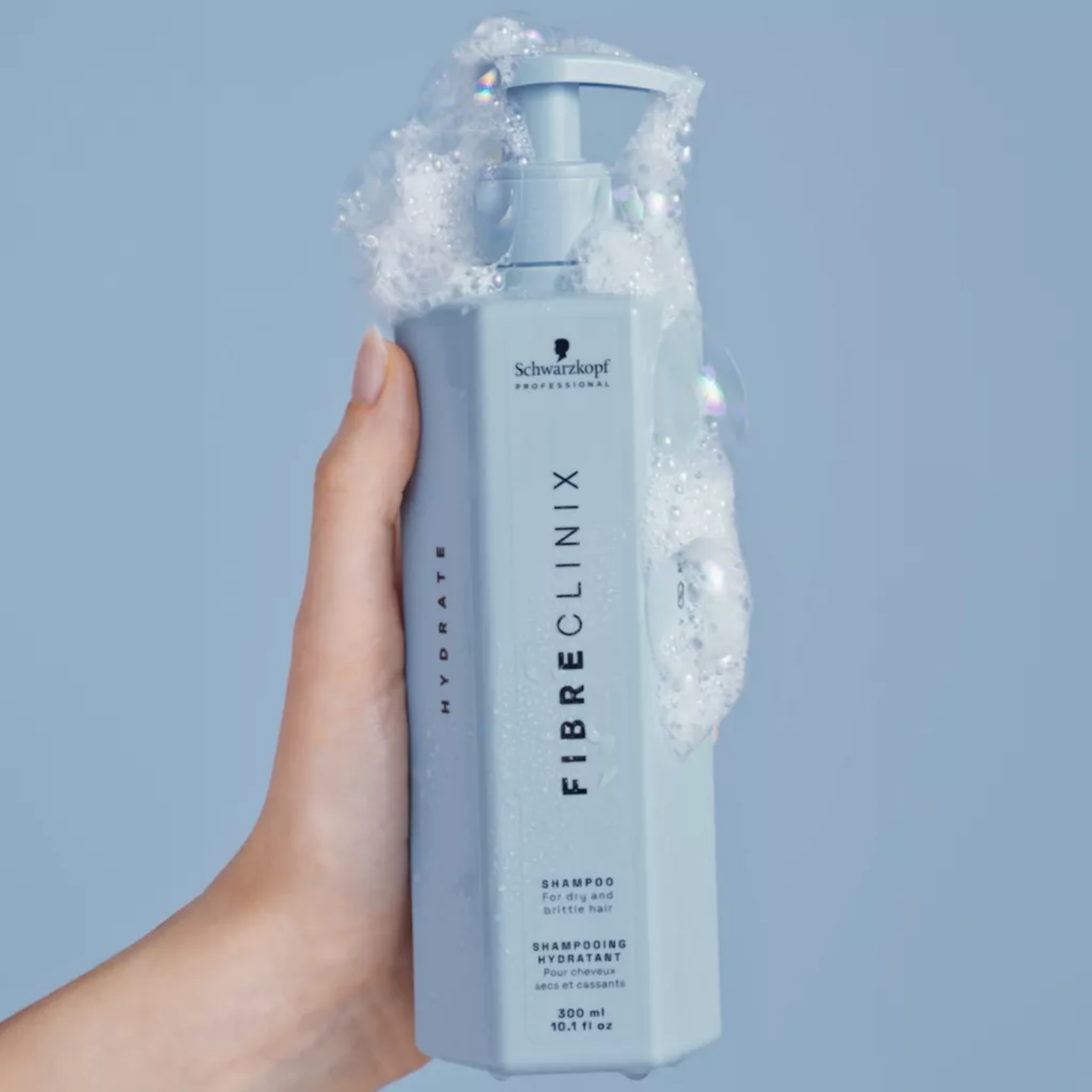 Shampoing Schwarzkopf Professional Fibre Clinix Hydrate – hydratation cheveux secs.