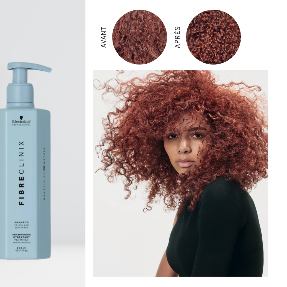 Shampoing Schwarzkopf Professional Fibre Clinix Hydrate – hydratation cheveux secs.