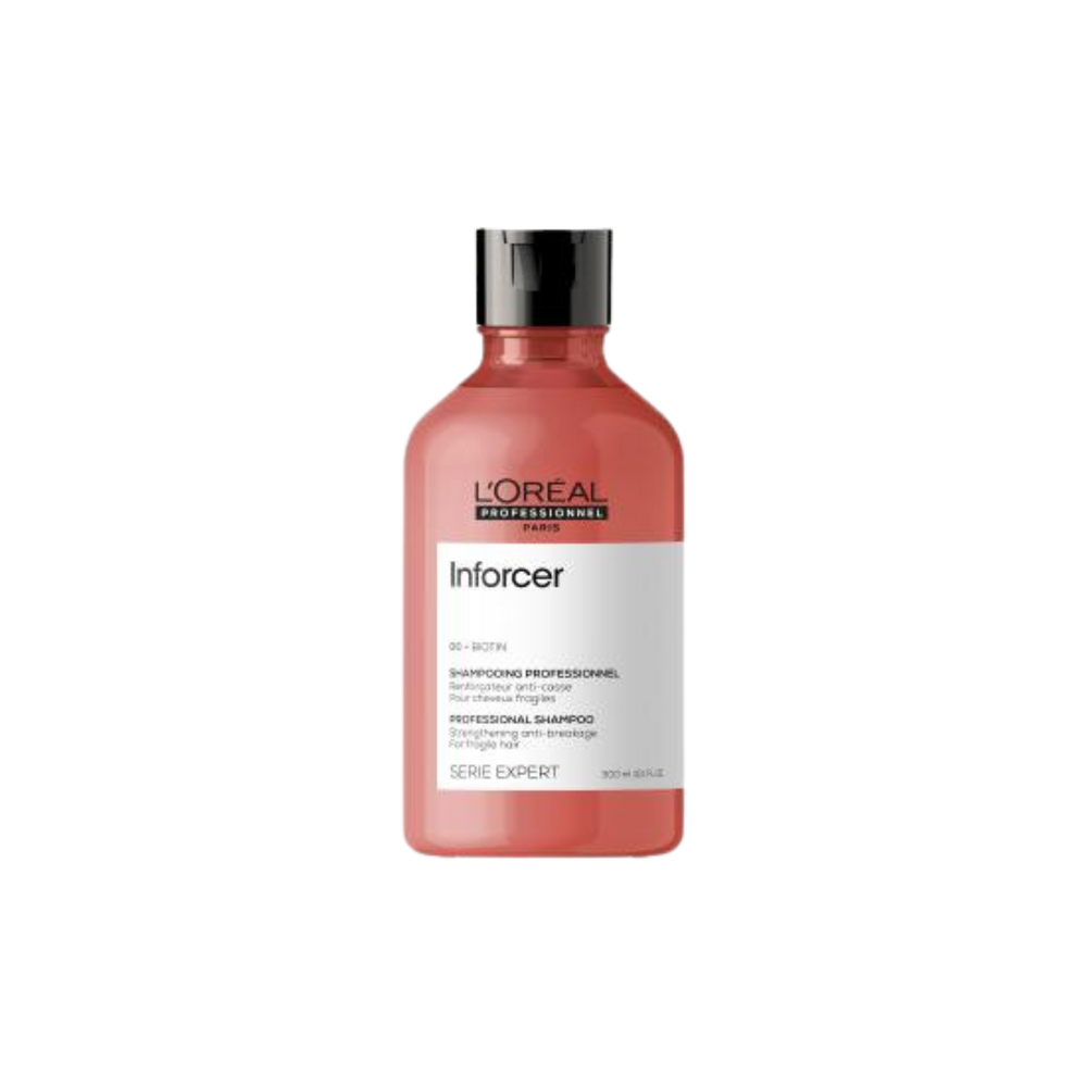 Flacon du Shampoing Inforcer Anti-Casse 500 ml de L'Oréal Professionnel, soin capillaire pour cheveux fragiles.