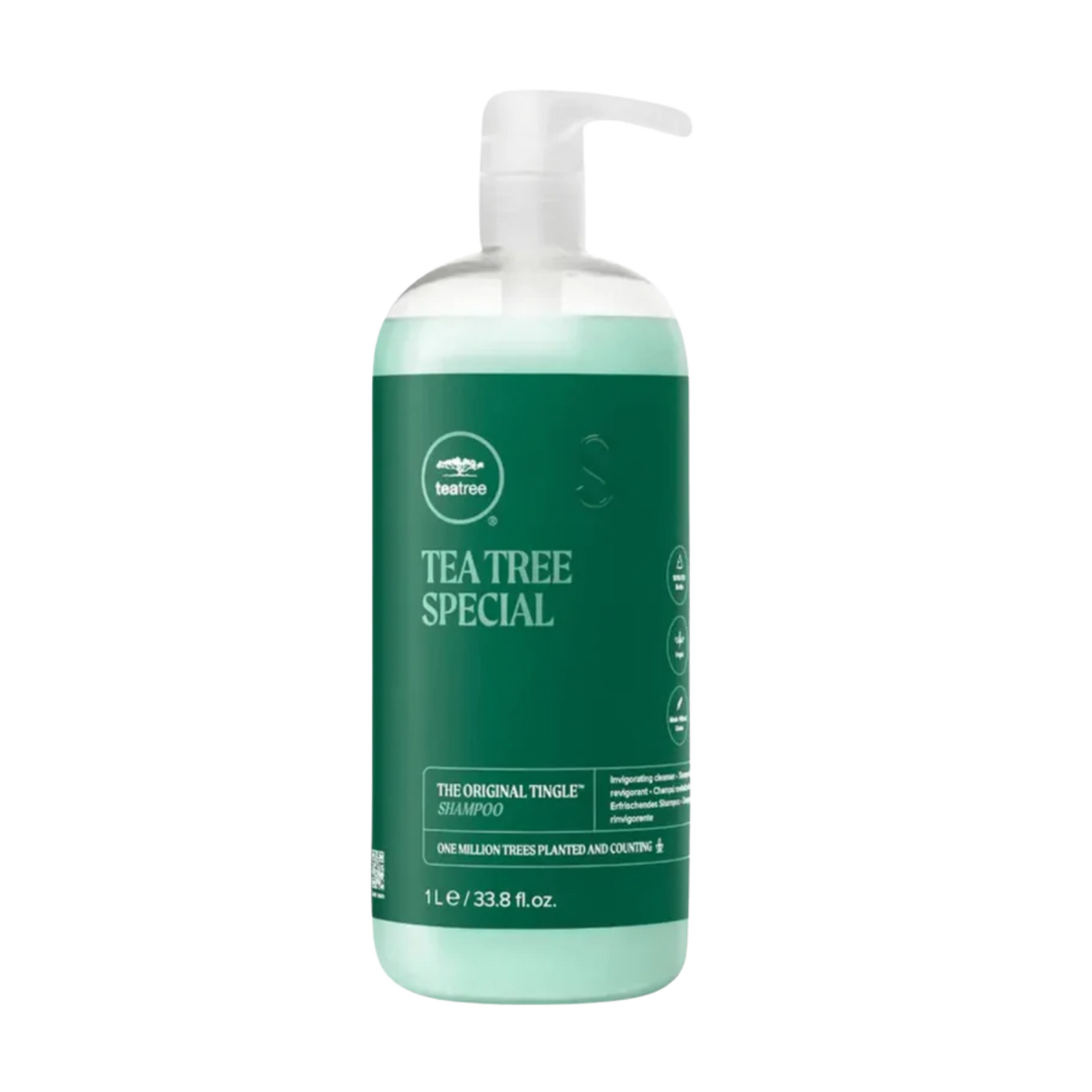 « Coffret cadeau Paul Mitchell Treehouse Yoga Studio Tea Tree Special : bouteille de shampoing, après-shampoing et leave-in au parfum vivifiant »