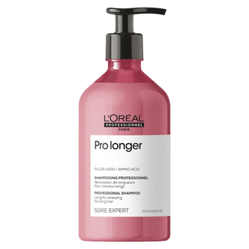 Flacon du Shampoing Rénovateur de Longueurs Pro Longer de L'Oréal Professionnel, soin capillaire pour cheveux longs.