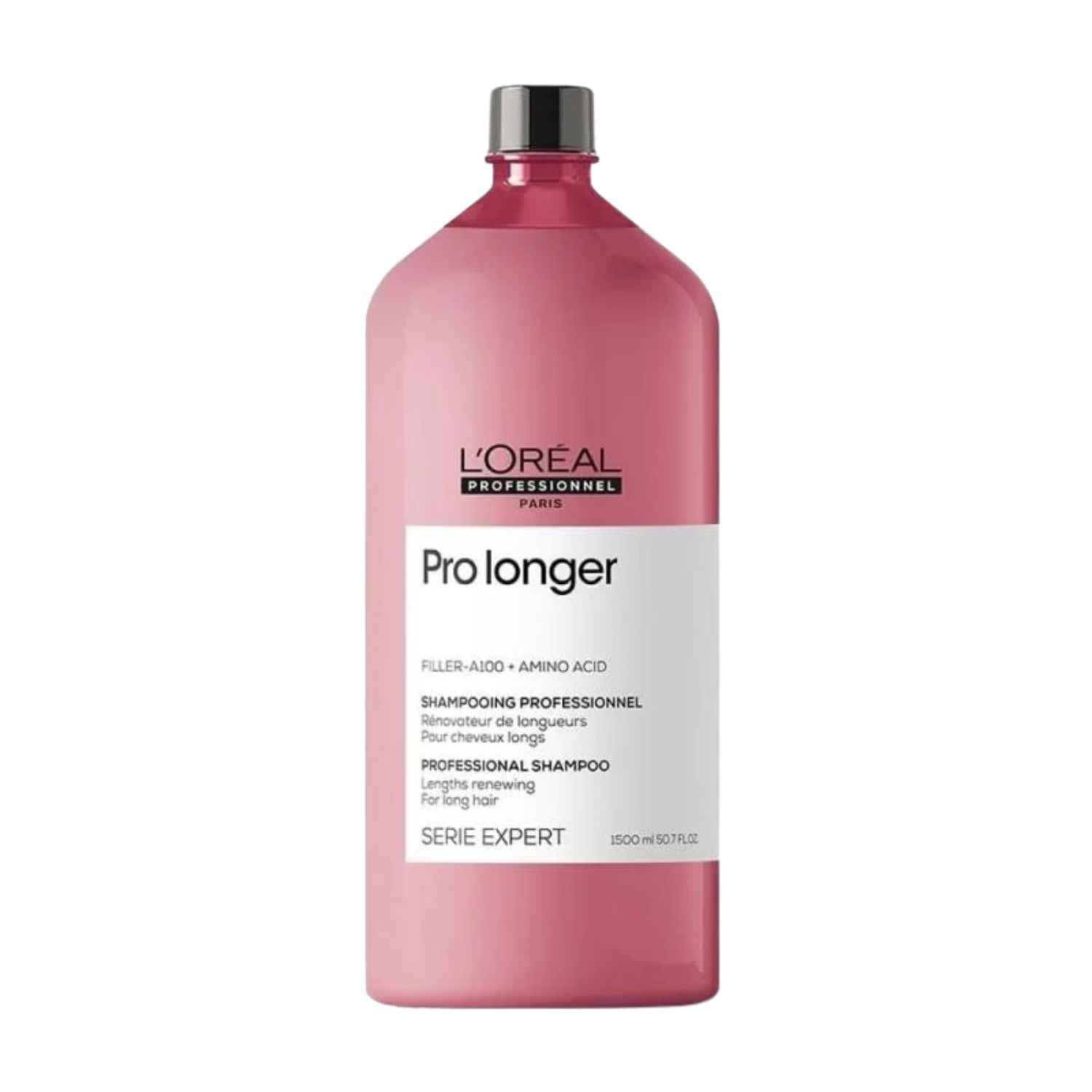 Flacon du Shampoing Rénovateur de Longueurs Pro Longer de L'Oréal Professionnel, soin capillaire pour cheveux longs.