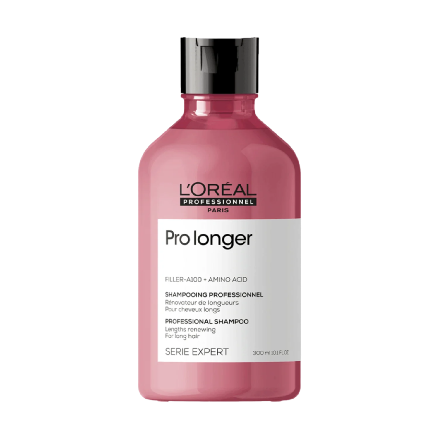 Flacon du Shampoing Rénovateur de Longueurs Pro Longer de L'Oréal Professionnel, soin capillaire pour cheveux longs.
