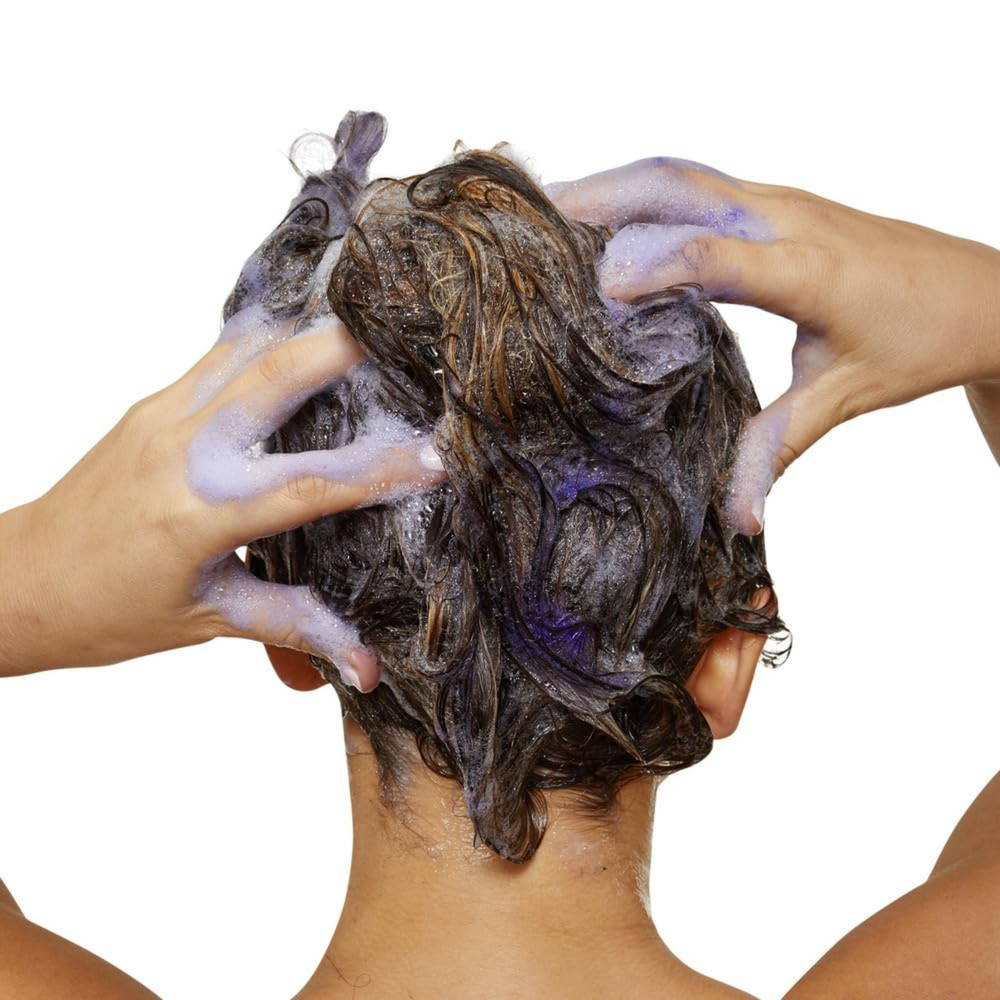 Flacon du Shampoing Silver L'Oréal Professionnel, soin capillaire pour cheveux gris, blancs ou blonds.