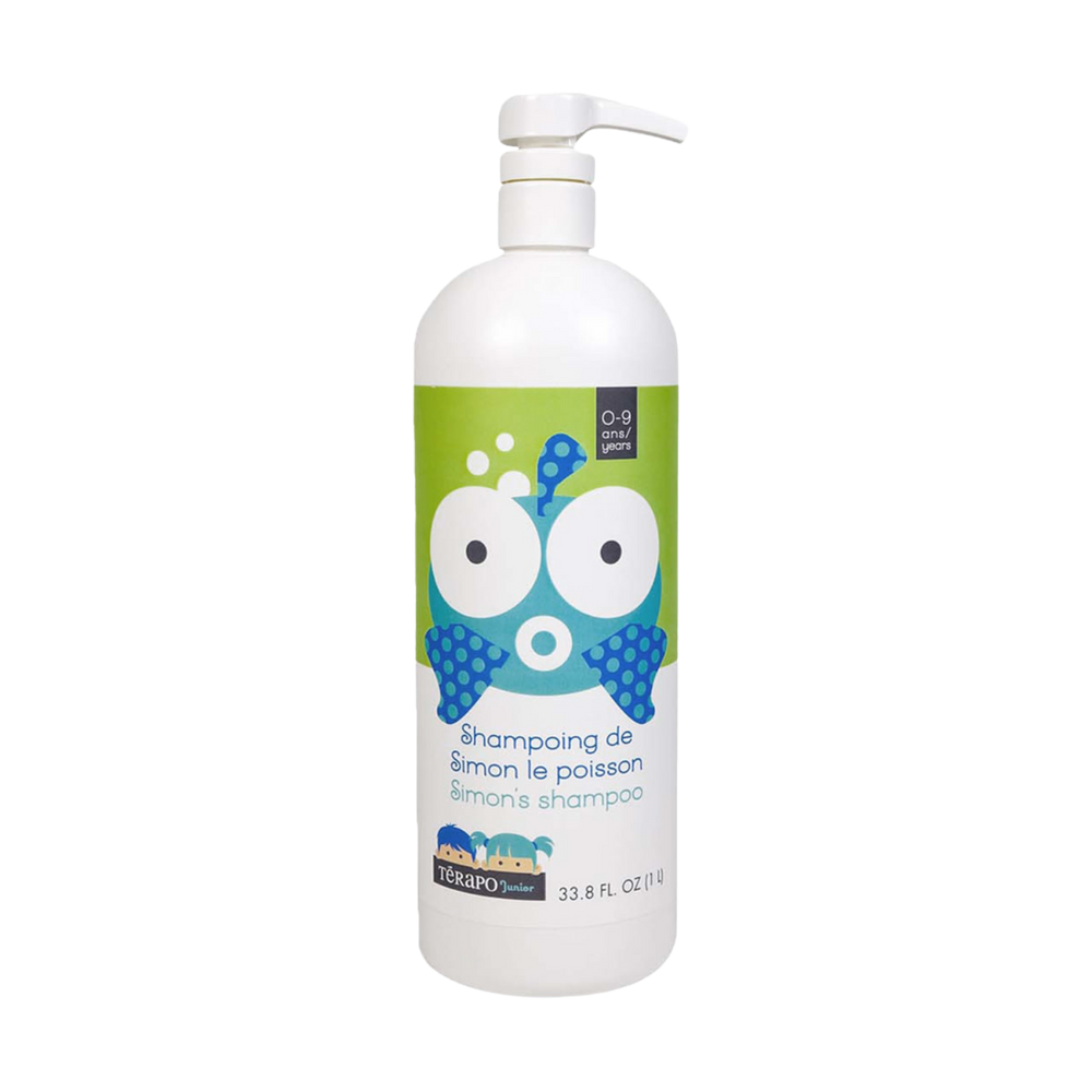« Flacon 250 ml Shampoing Simon le Poisson Térapo Junior – soin naturel pour enfants 0‑9 ans »