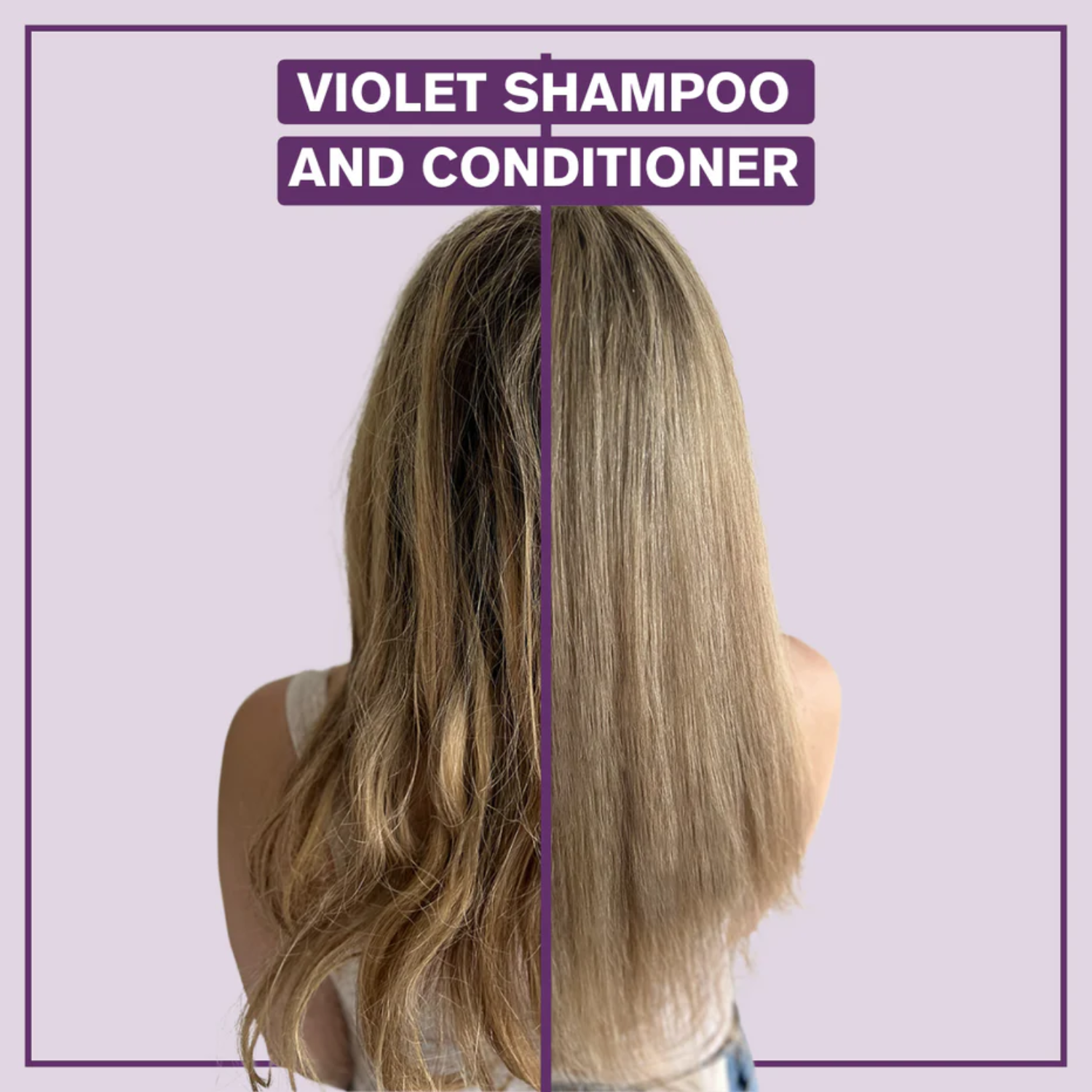 “Bouteille de Shampoing Violet Alcôve pour cheveux blonds éclatants”