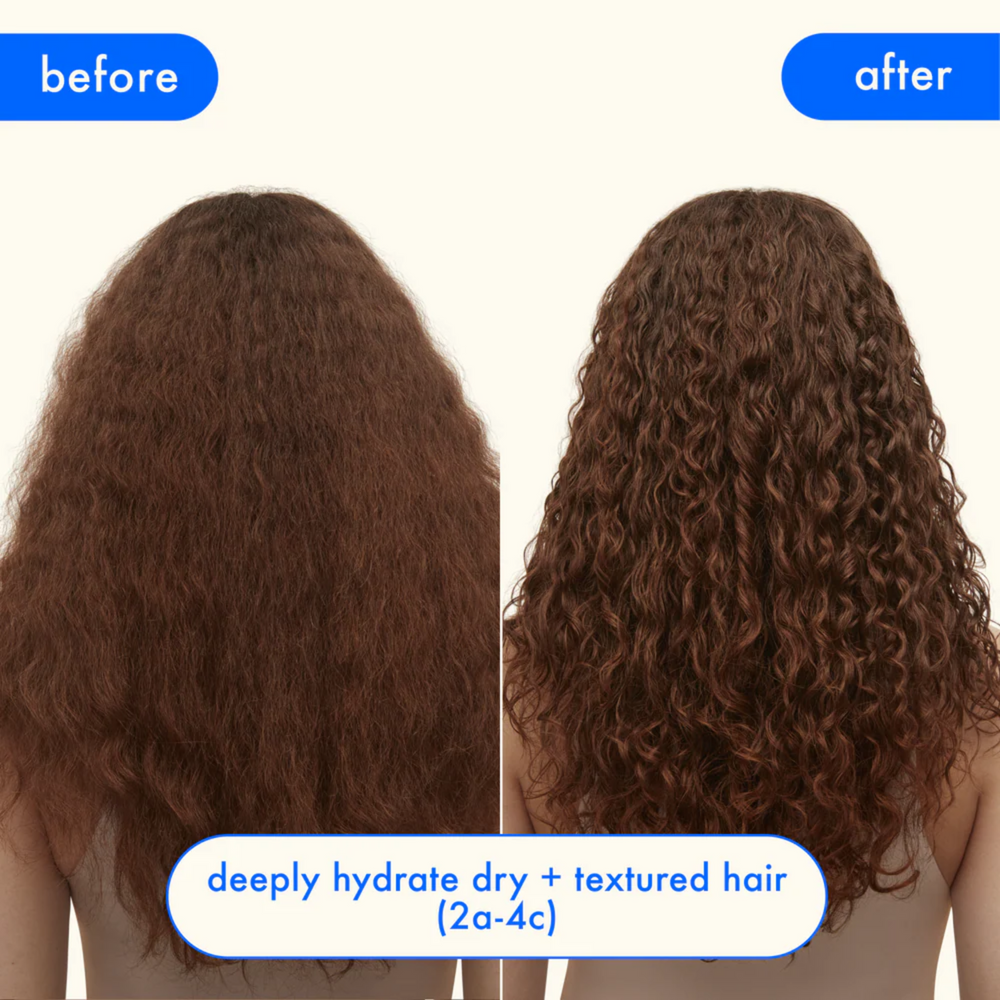 Flacon du shampoing amika Hydro Rush pour cheveux secs et hydratation intense

