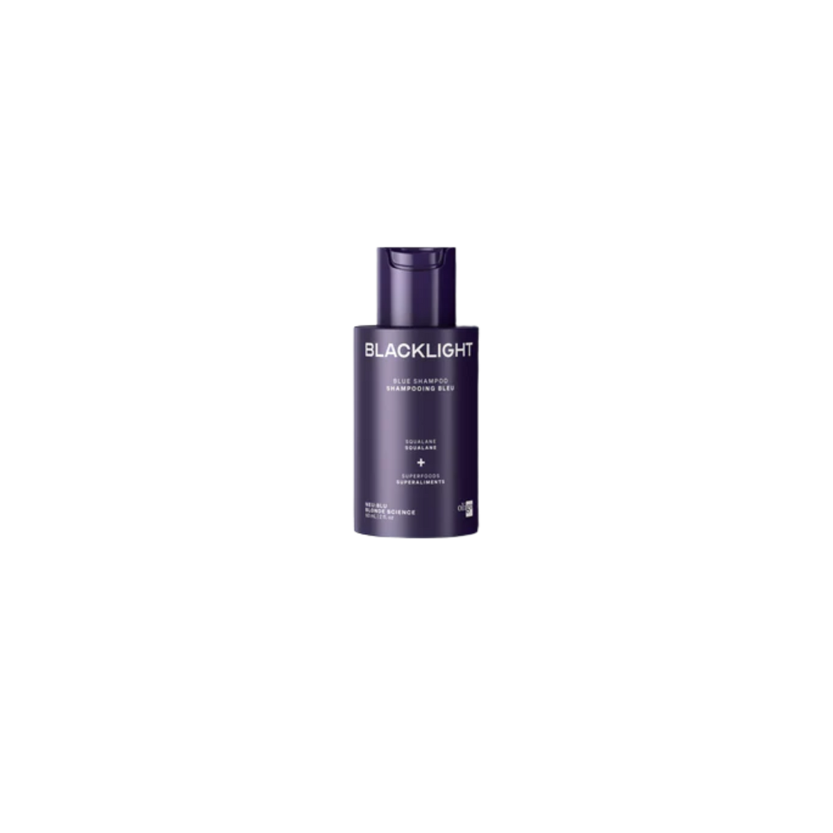 Shampoing bleu tonifiant Oligo Blacklight pour cheveux blonds éclatants