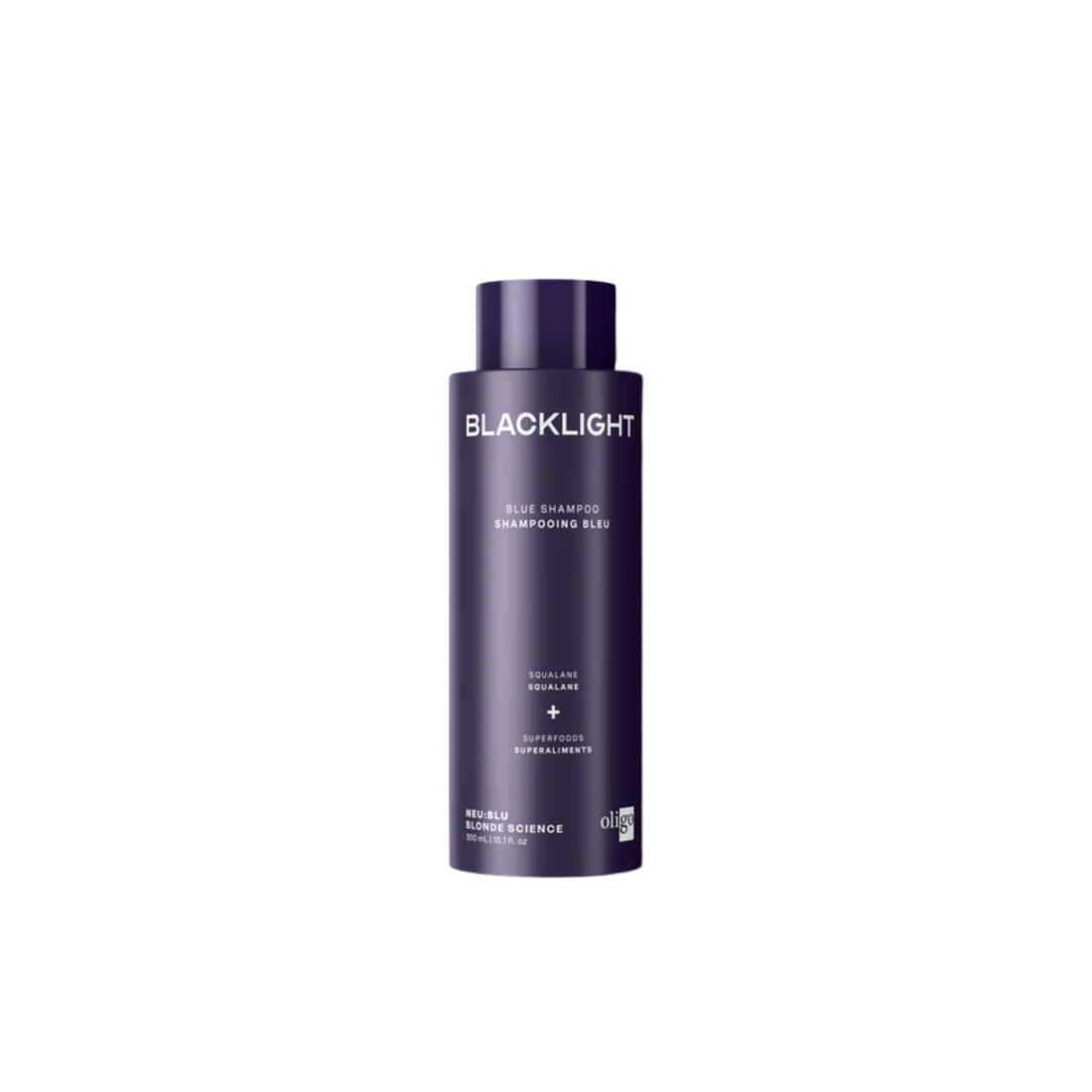 Shampoing bleu tonifiant Oligo Blacklight pour cheveux blonds éclatants