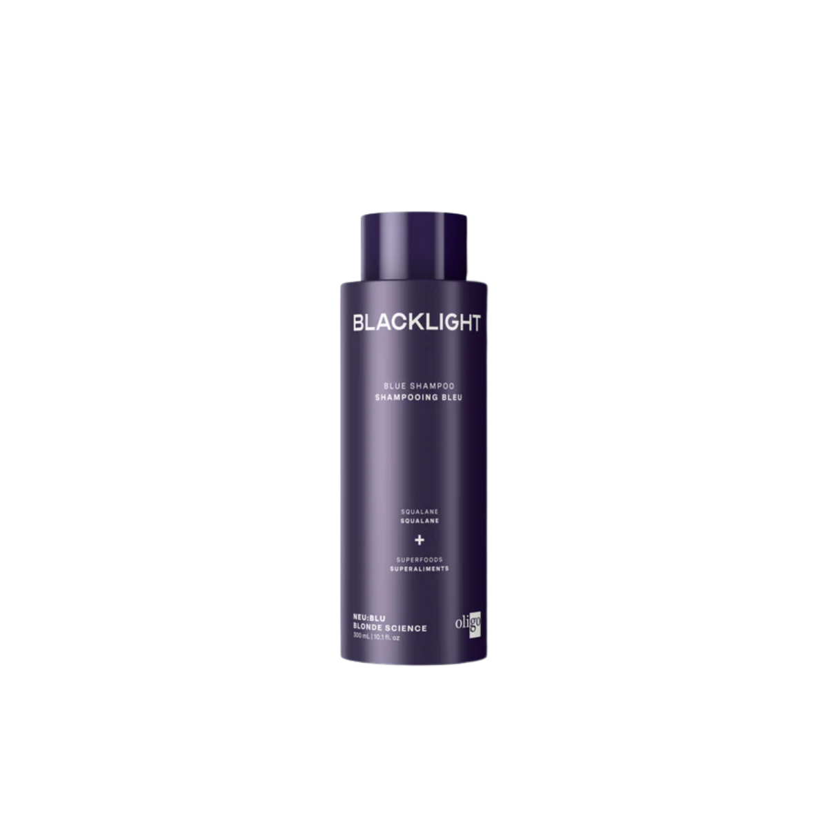 Shampoing bleu tonifiant Oligo Blacklight pour cheveux blonds éclatants