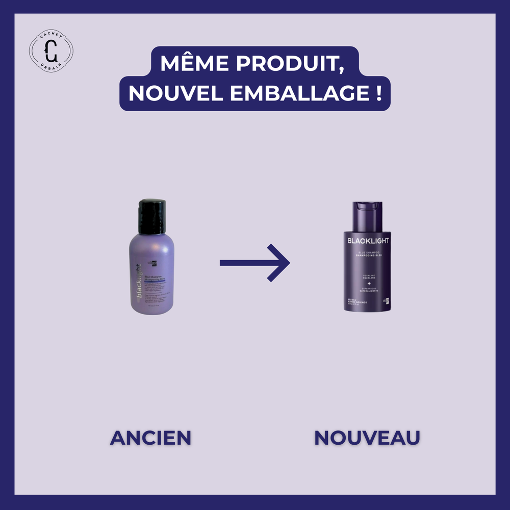 Shampoing bleu tonifiant Oligo Blacklight pour cheveux blonds éclatants