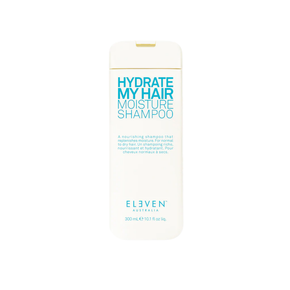 Bouteille de shampoing Hydrate My Hair Moisture Shampoo de ELEVEN Australia pour cheveux secs