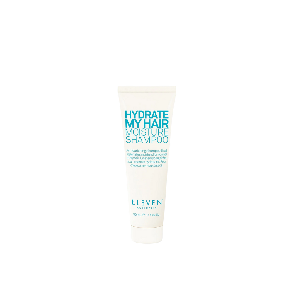 Bouteille de shampoing Hydrate My Hair Moisture Shampoo de ELEVEN Australia pour cheveux secs