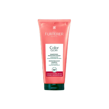 Tube de Shampoing René Furterer Color Glow protecteur couleur, 200 ml, sur fond neutre.