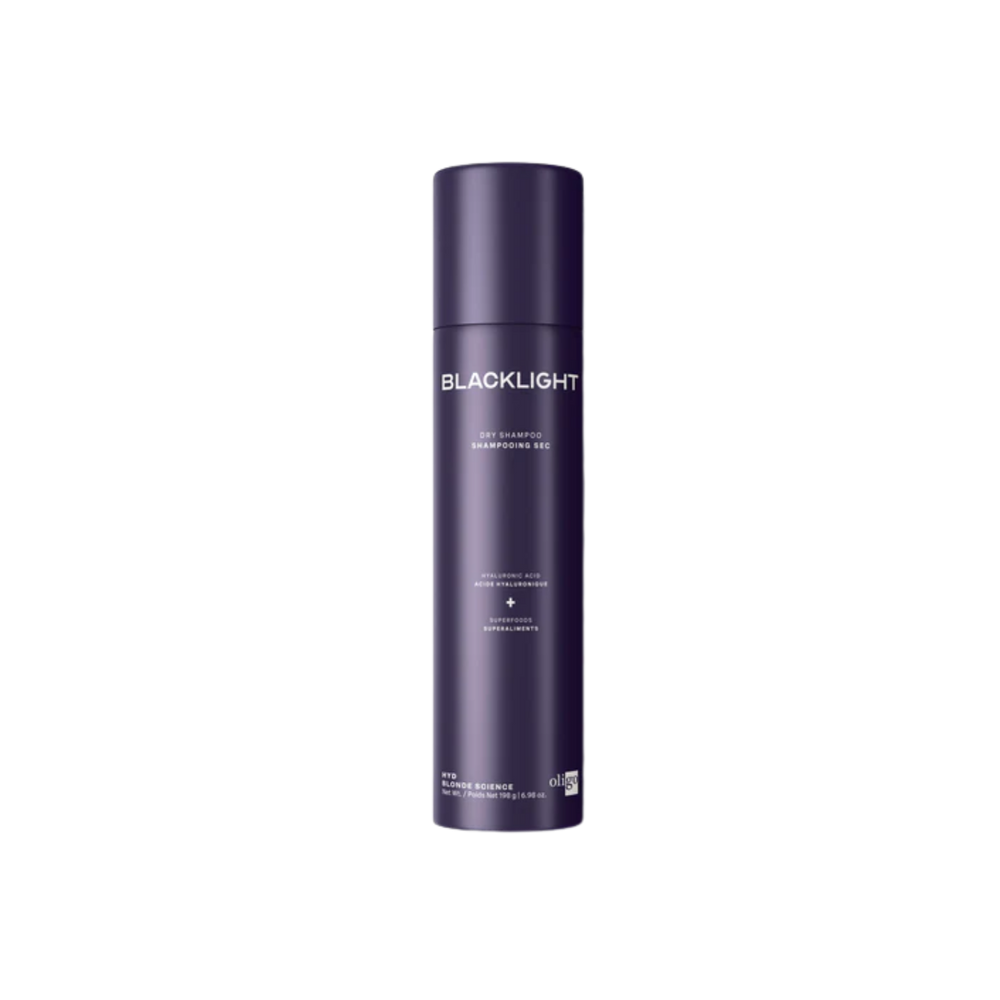 Shampoing sec Blacklight Oligo cheveux blonds volume sans résidus frais