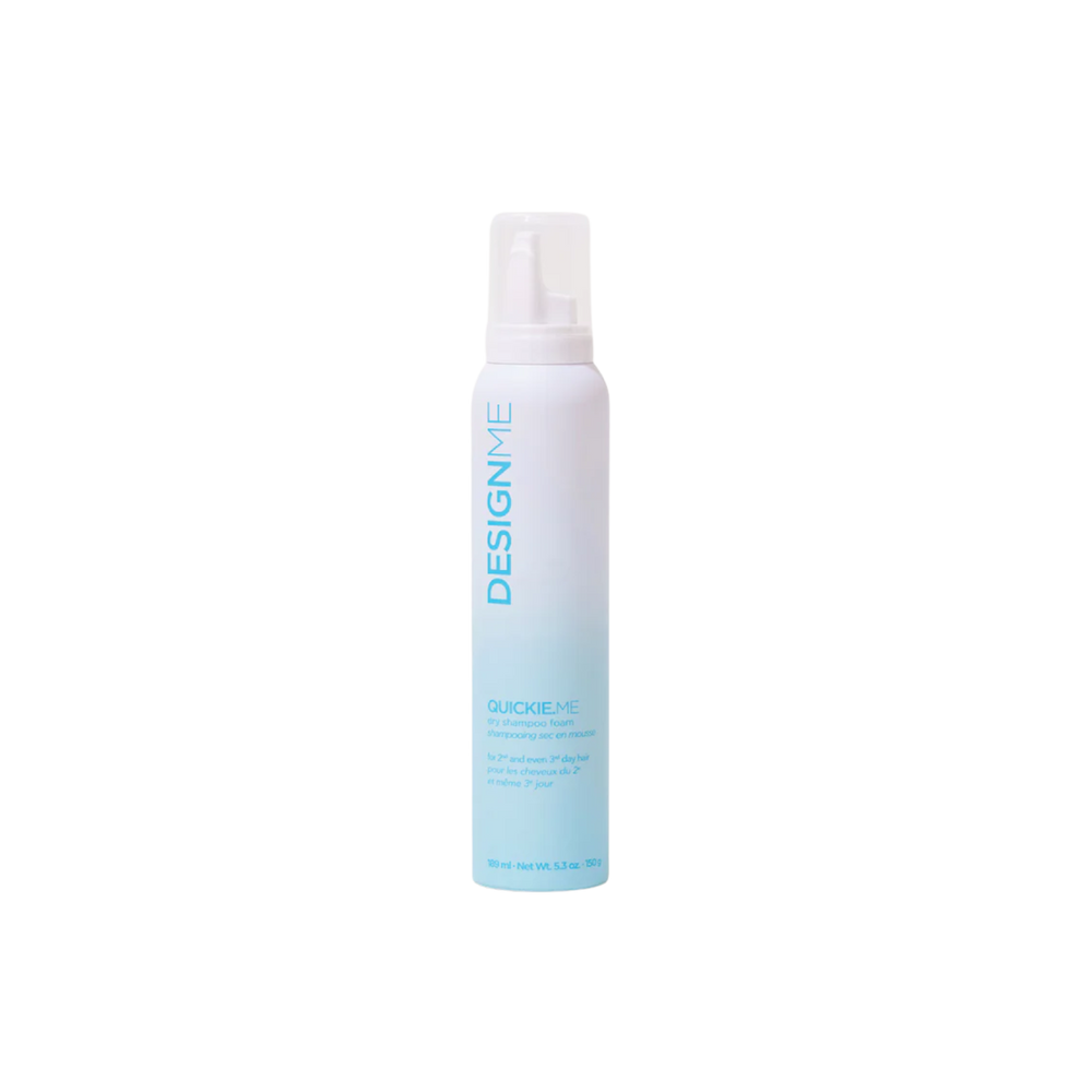 Shampoing sec mousse QUICKIE.ME de DESIGNME – mousse vegan invisible qui absorbe le sébum et redonne du volume