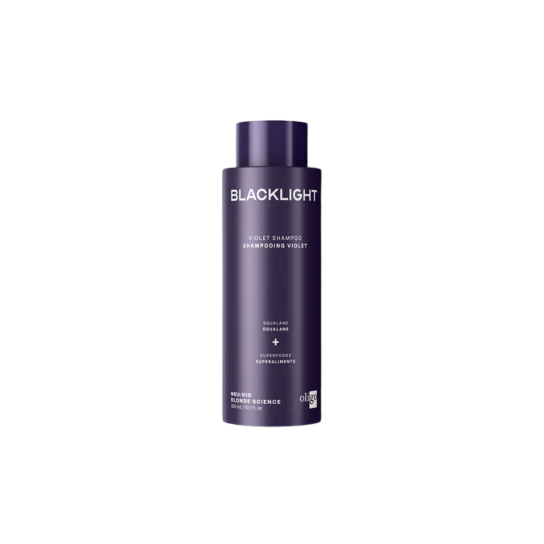 Shampoing violet Blacklight Oligo anti-jaune cheveux blonds brillants sans reflets cuivrés