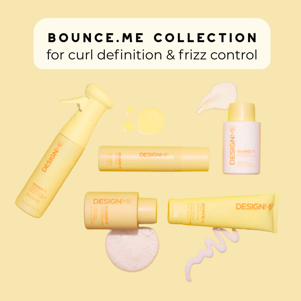 Flacon de shampooing Bounce.Me pour boucles, formule douce hydratante et anti‑frisottis

