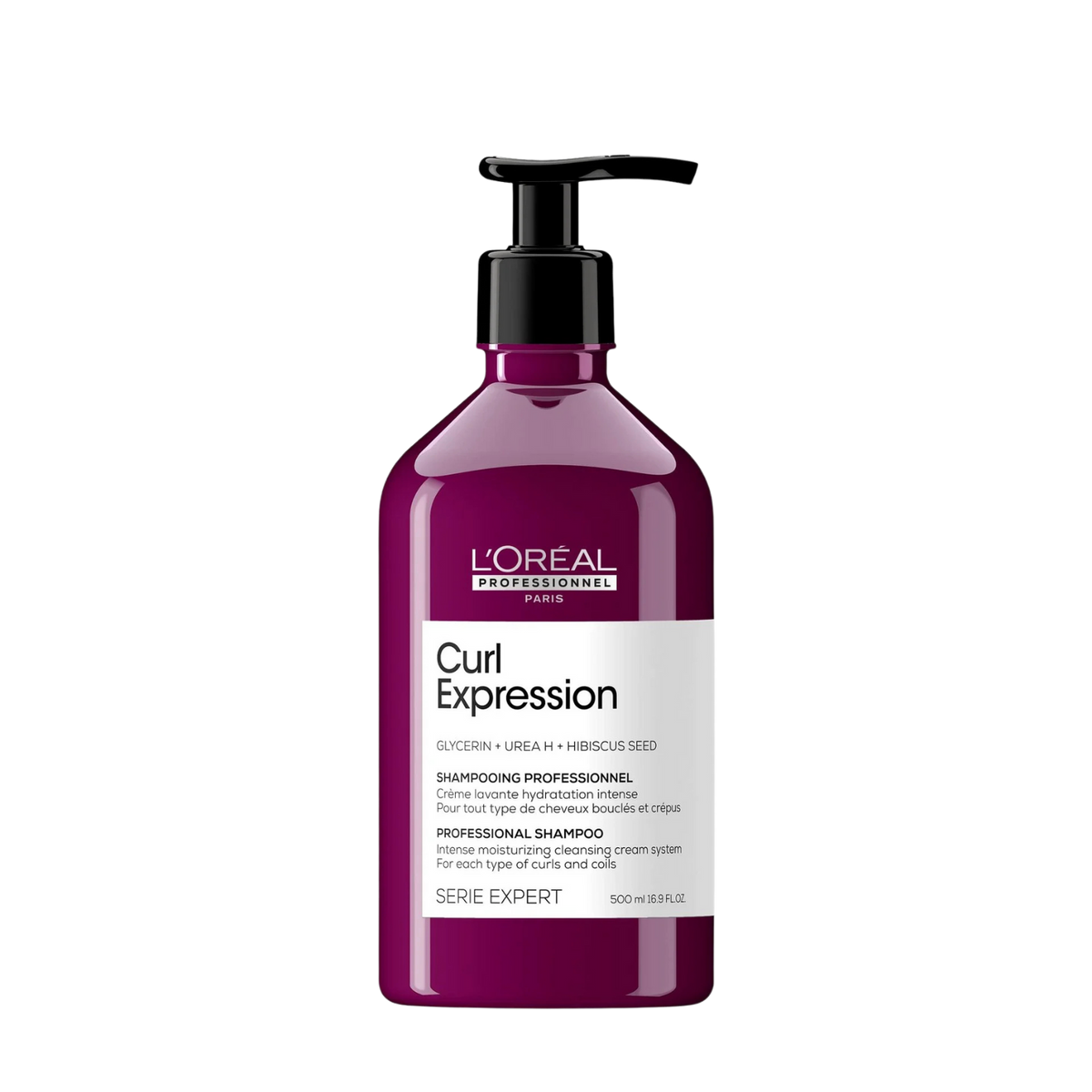 Flacon du shampooing Curl Expression de L'Oréal Professionnel, 300 ml, pour cheveux bouclés et frisés.