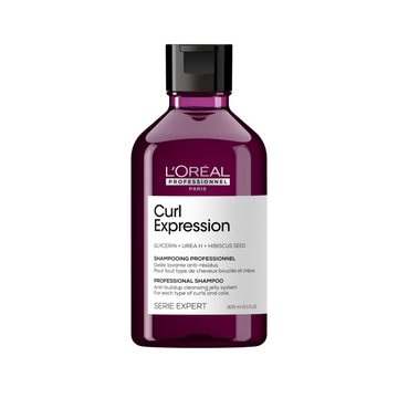 Flacon du shampooing Curl Expression de L'Oréal Professionnel, 300 ml, pour cheveux bouclés et frisés.