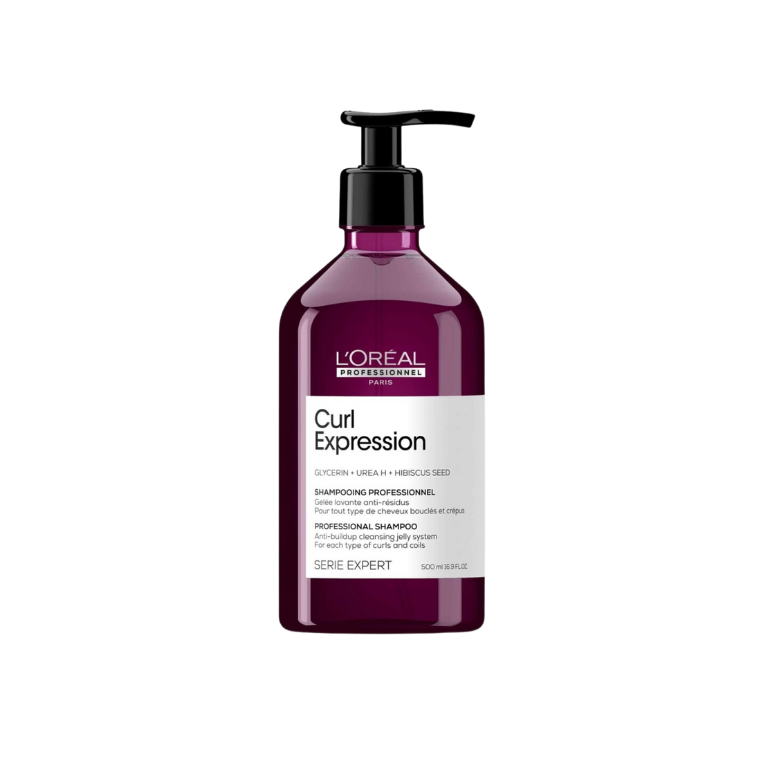Flacon du shampooing Curl Expression de L'Oréal Professionnel, 300 ml, pour cheveux bouclés et frisés.