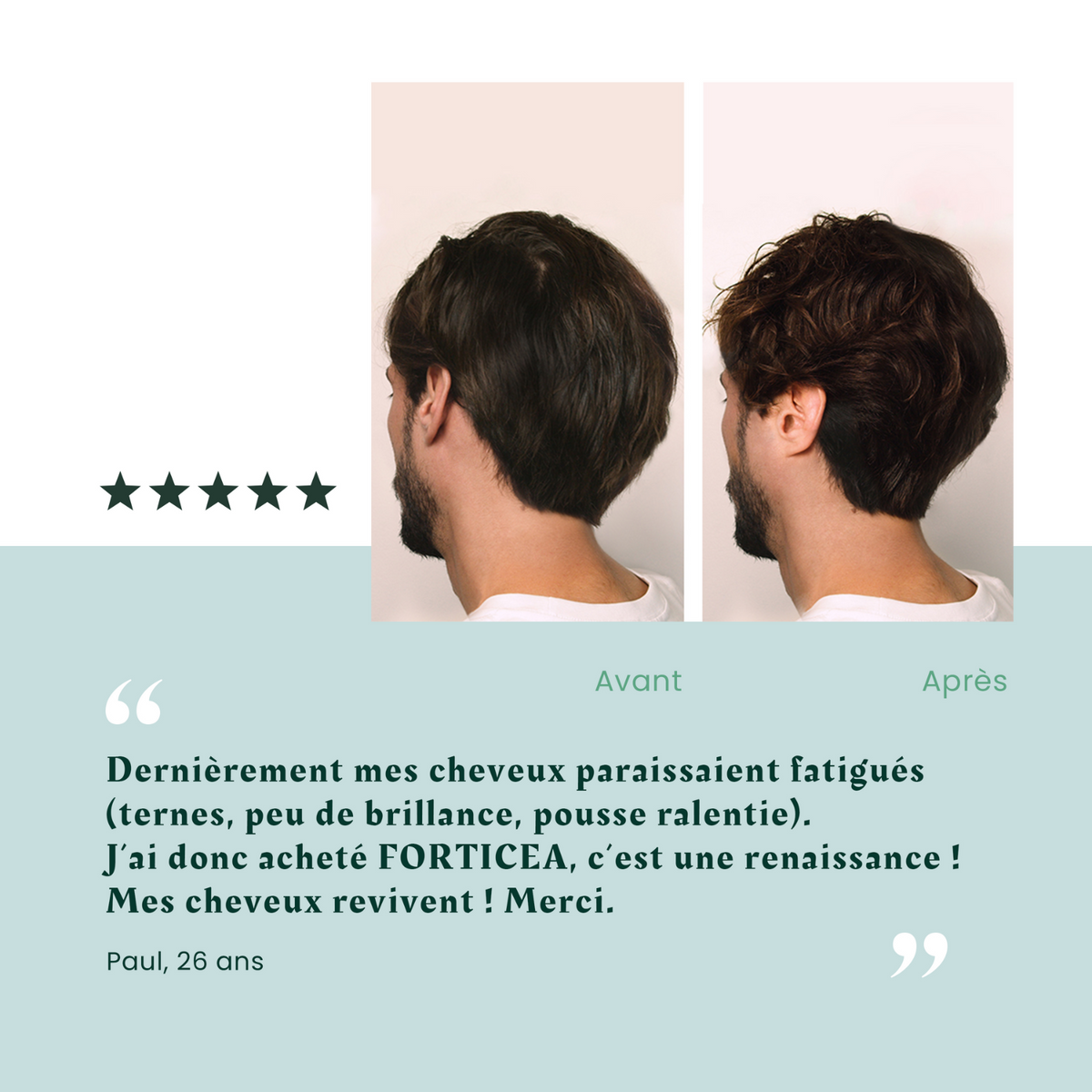 Flacon de shampooing Forticea René Furterer 250 ml, fortifiant et revitalisant avec vitamines B3 et B5

