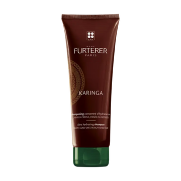 Flacon 250 ml de Shampooing Concentré d’Hydratation Karinga de René Furterer, soin capillaire pour cheveux crépus, frisés ou défrisés, enrichi en huiles naturelles.


