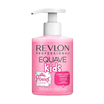 Flacon du shampooing Kids Princesse Look Equave de Revlon Professional, gel rose doux pour enfants.