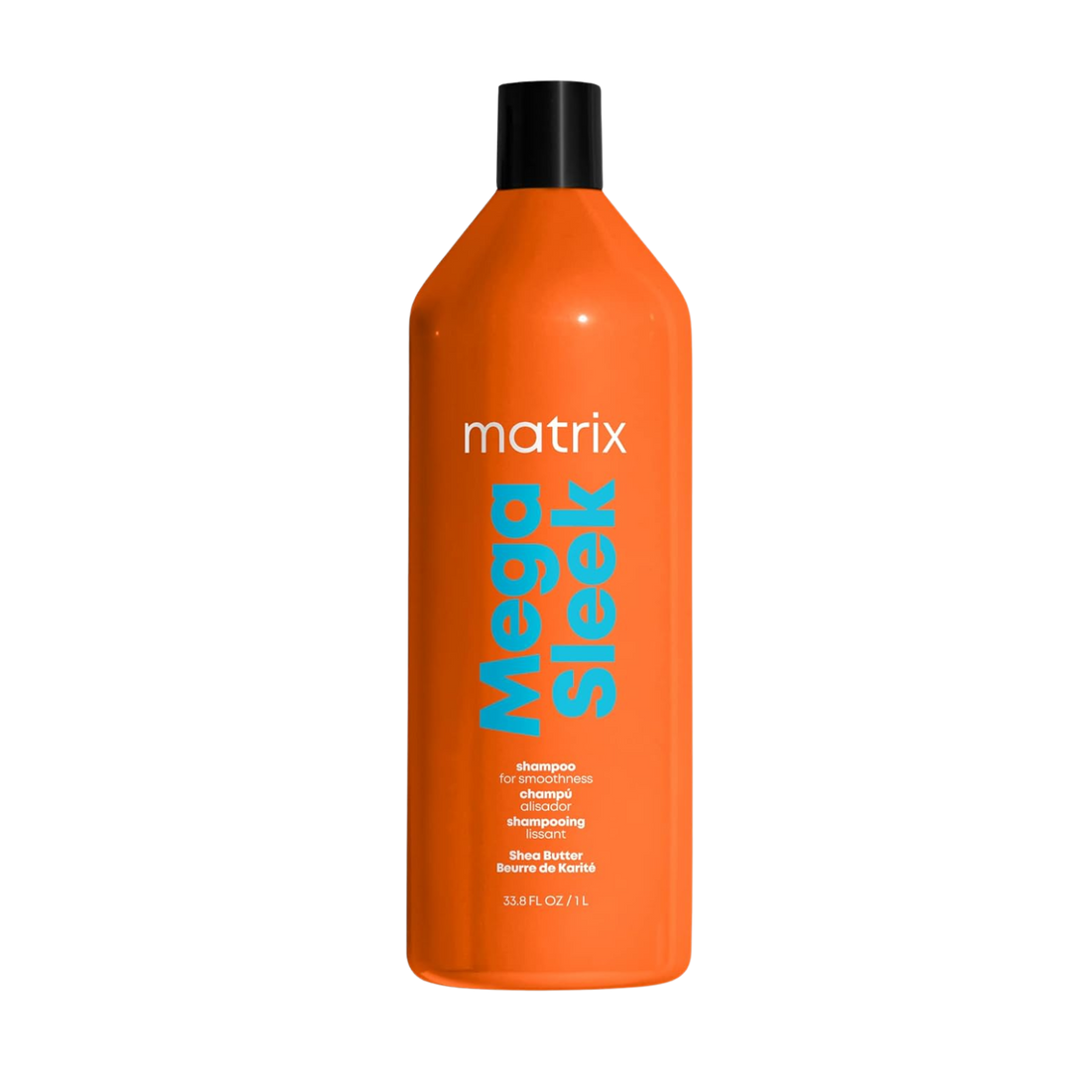 « Flacon de shampooing Matrix Mega Sleek – soin lissant anti-frisottis pour cheveux épais »